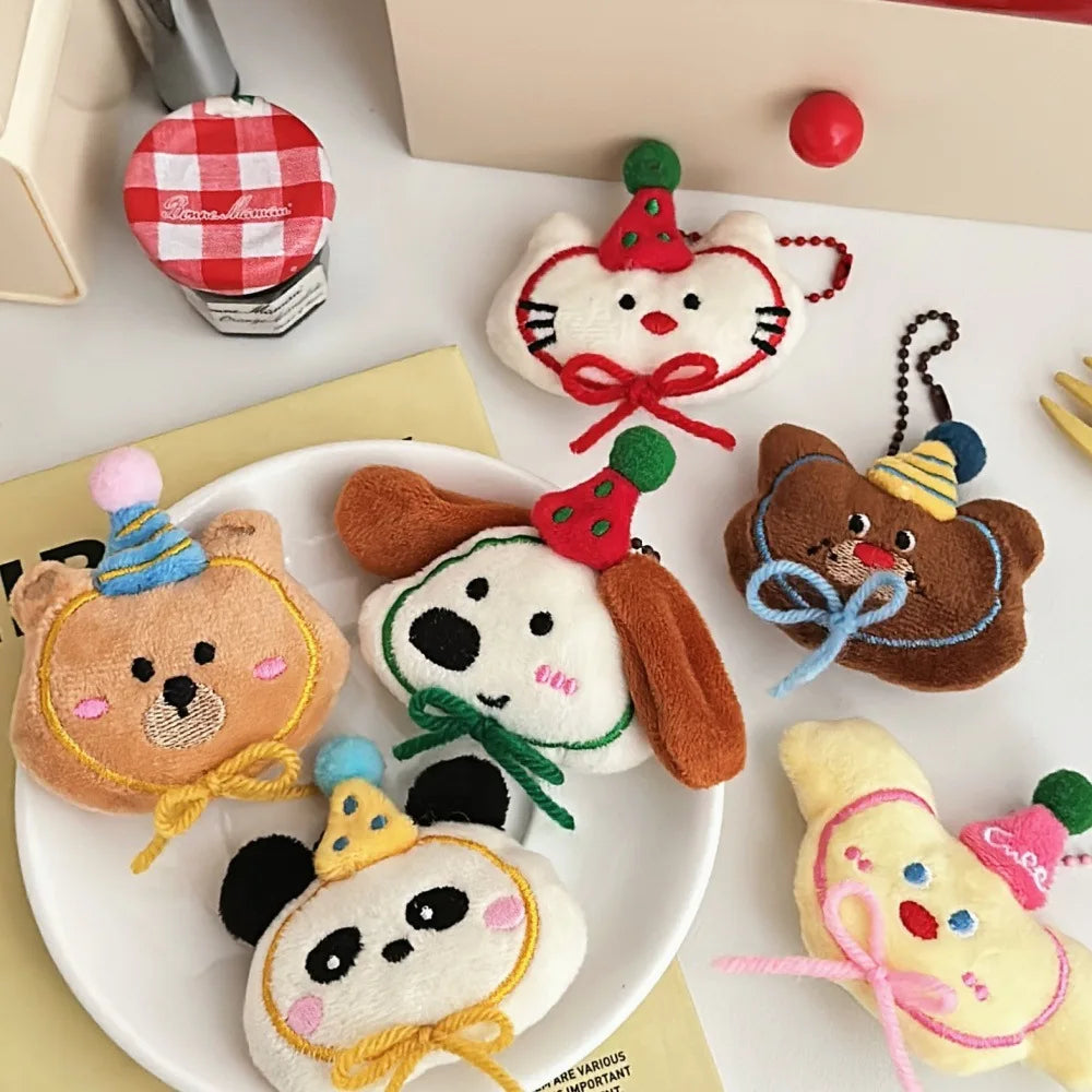 3/4/6 Pcs Cute Little Animal Doll Pendant, Versatile Toy Accessory, Keychain Pendant