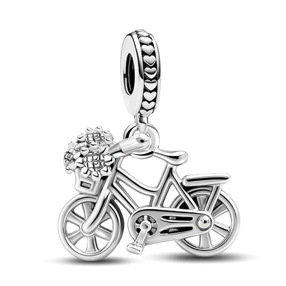 925 Sterling Silver Cute Crown Ship Bus Motorcycle Jeep Charms Bead Fit Diy Bracelet Bangle Making Gift Of High Quality Jewelry