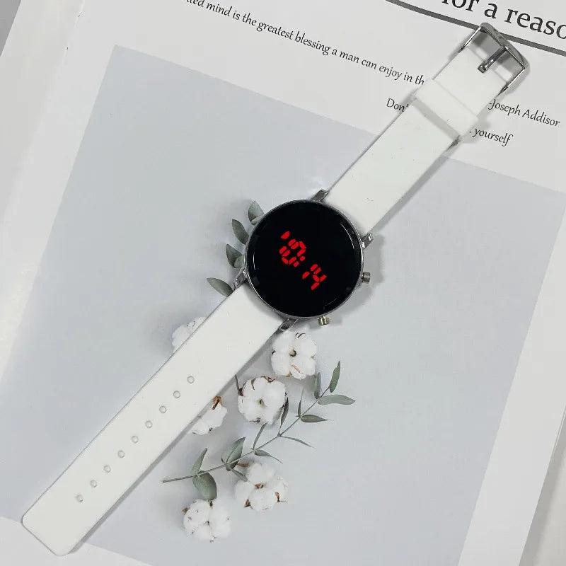 Simple Round LED Watch Fashion Digital Watches for Woman Casual Sport Men's Electronic Wristwatch Clock reloj digital mujer