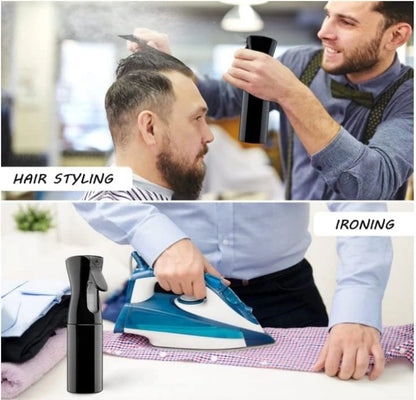 200ml High Pressure Hairdressing Spray Bottle Barber Salon Refillable Continuous Mist Atomizer for Water and Styling