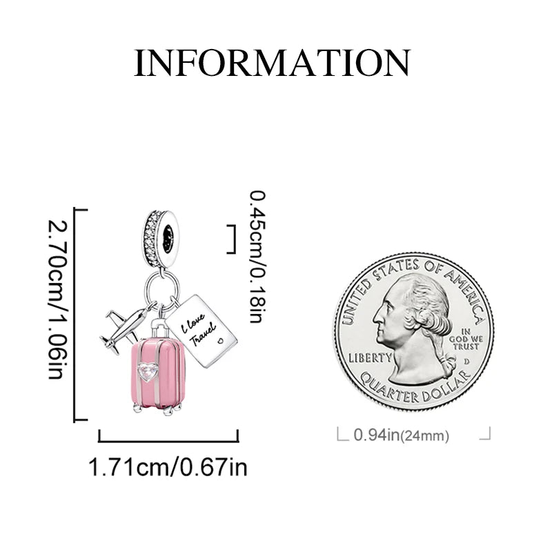 Fit 925 Original Bracelets Love Heart Flower Four Leaf Clover Turtle 925 Silver Charms Beads DIY Birthday Jewelry Gift
