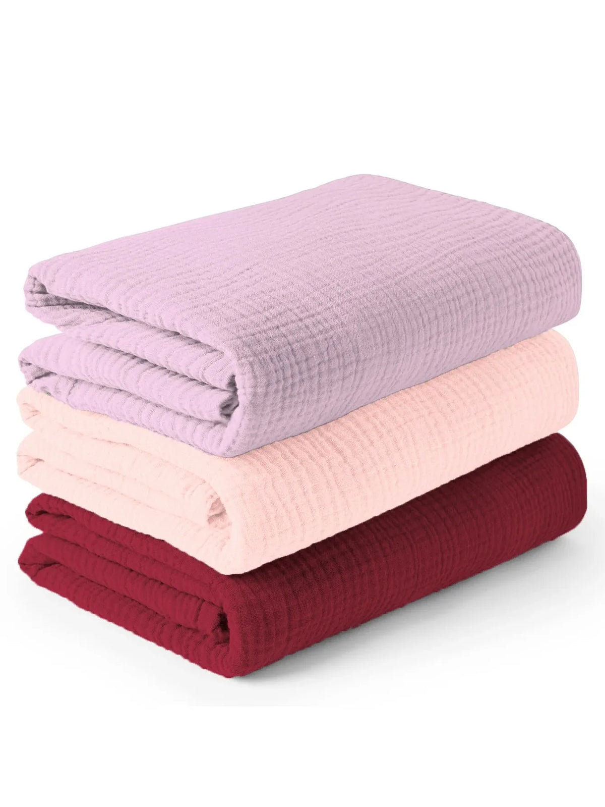 3PCS Muslin Baby Swaddle Blankets Soft Breathable Newborn Swaddle Wrap Baby Receiving Blanket for Boys Girls