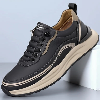 Mens Artificial Leather Casual Shoes Slip On Comfortable Breathable Lightweight Non Slip Waterproof Loafers for Wholesale