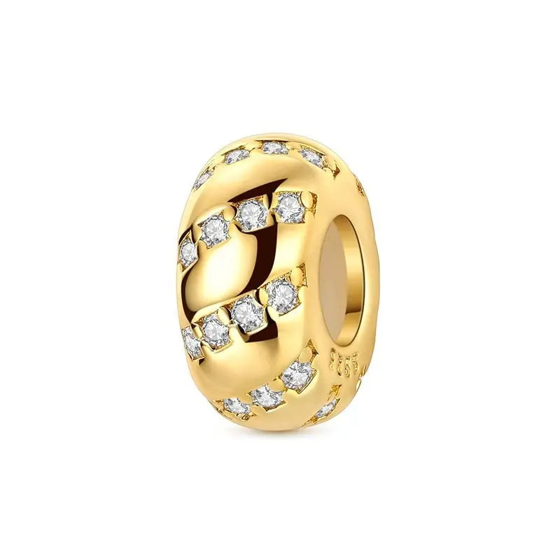 Original 925 Sterling Silver Clip Charm Inlaid Zircon Cat Butterfly Charm Silicone Spacer Beads For Women Bracelet DIY Jewelry