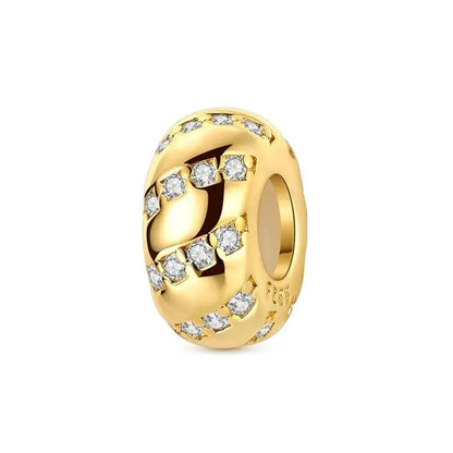 Original 925 Sterling Silver Clip Charm Inlaid Zircon Cat Butterfly Charm Silicone Spacer Beads For Women Bracelet DIY Jewelry