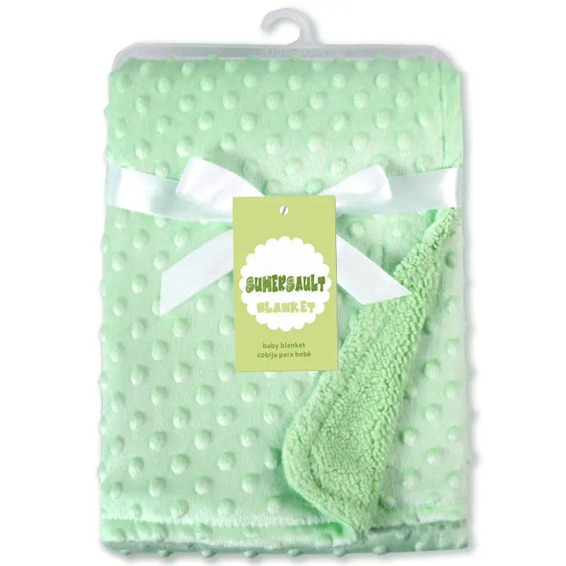 2024 New Autumn Winter Children Rose Cashmere Double-layer Baby Blanket Lamb Wool blanket 102x76cm