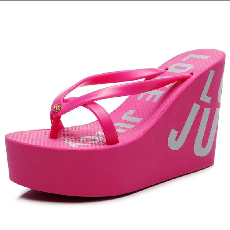 Women's Toe-Post Platform Wedge Sandals