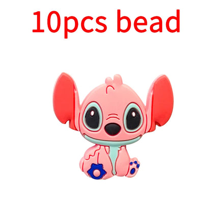 10pcs Silicone Cartoon Bead Baby Pacifier Bead Pacifier Chain Accessories Ornaments