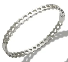 Stainless Steel Feather Shape Bangle Bracelets Jewelry