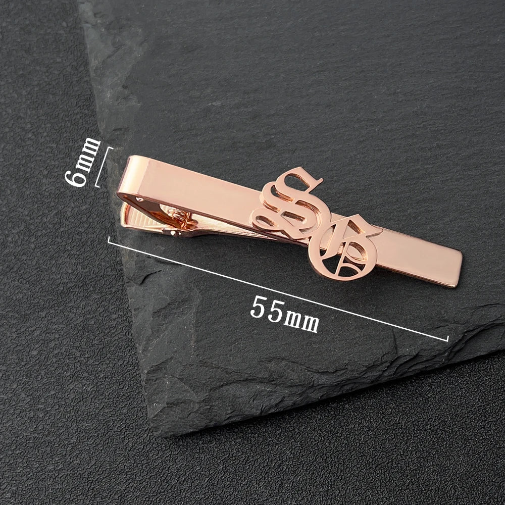 Men's Personalized Mother Child Name Tie Clip Made of Stainless Steel, The Best Men's Jewelry Gift