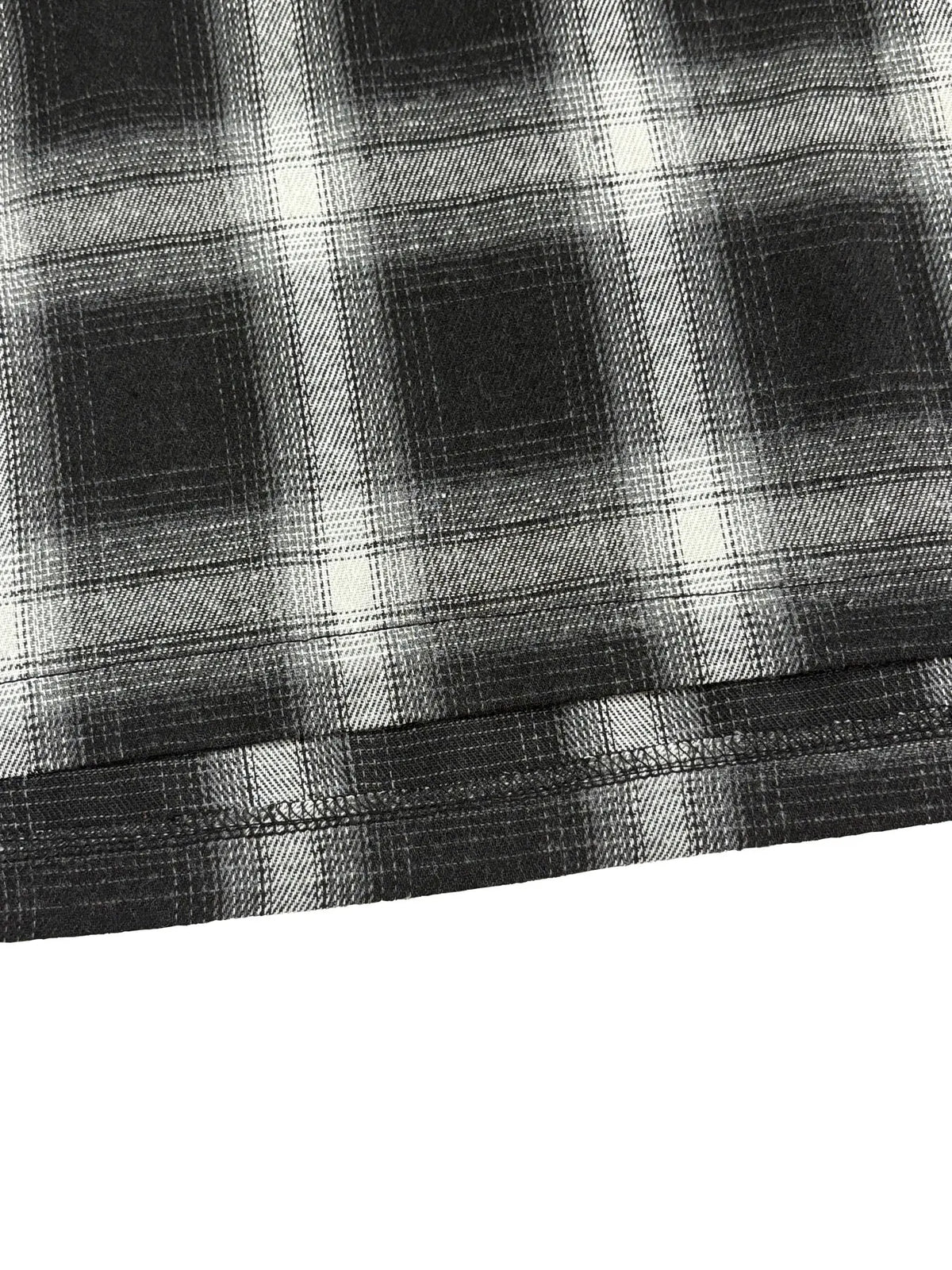 Women's Black-and-White Plaid Mini Skirt