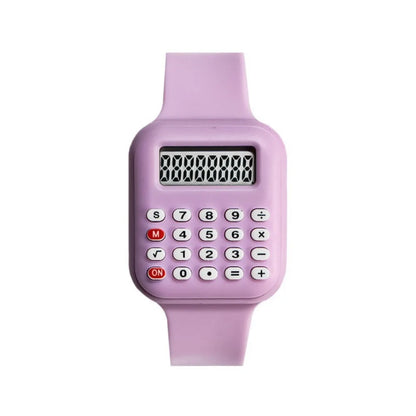 Creative Calculator Watch Cartoon LED Digital Kids Watch Fashion Sports Electronic Watch for Boys Girls Kids Student Gift Clock
