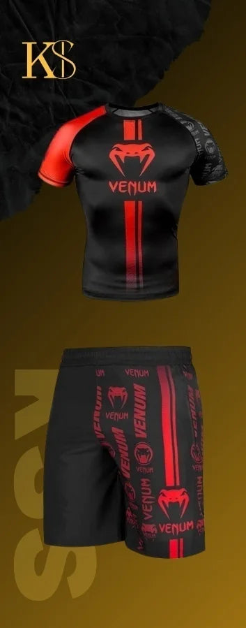 Best-Selling Outdoor Sports Casual Short-Sleeved Short-Pants Set for Men And Women Martial Arts Boxing Clothing