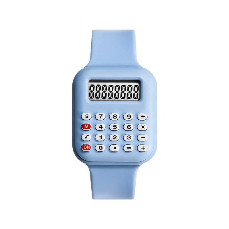 Creative Calculator Watch Cartoon LED Digital Kids Watch Fashion Sports Electronic Watch for Boys Girls Kids Student Gift Clock