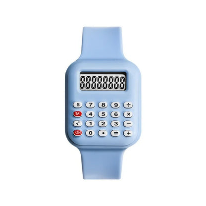 Creative Calculator Watch Cartoon LED Digital Kids Watch Fashion Sports Electronic Watch for Boys Girls Kids Student Gift Clock