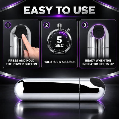 Mini Metal Bullet Vibrator Powerful Stimulate G Spot Vaginal of Female Masturbator Portable Massage Clitoral Adult Toys for 18+