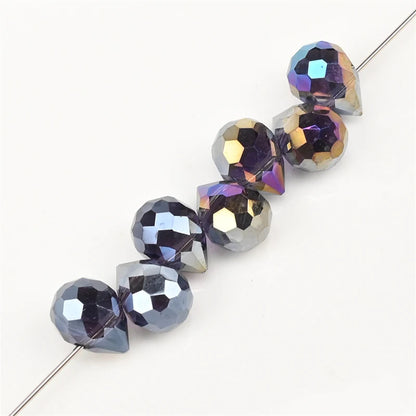 10*8mm Czech Crystal Waterdrop Beads Shiny Faceted Glass Strawberry Beads for Jewelry Making Needlework DIY Handmade Accessories