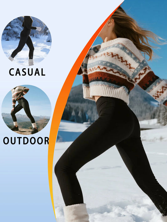 Women's High-Waisted Fleece-Lined Leggings