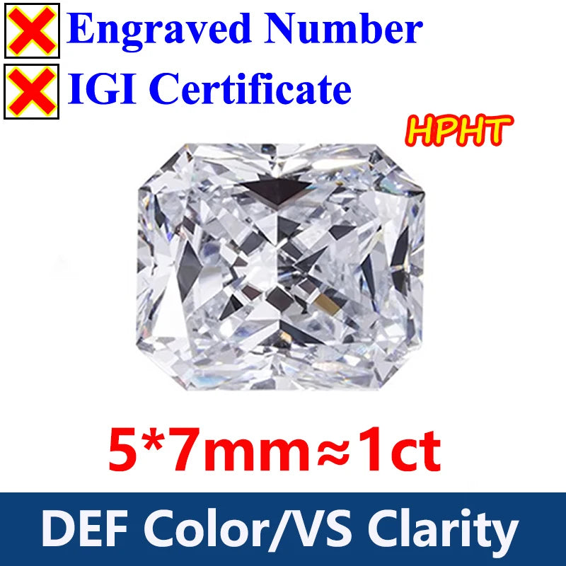 GH Color Oval HPHT Lab Grown Diamond No IGI Certificate 3EX DEF Color VS Clarity Pear CVD Lab Grown Diamond Gems