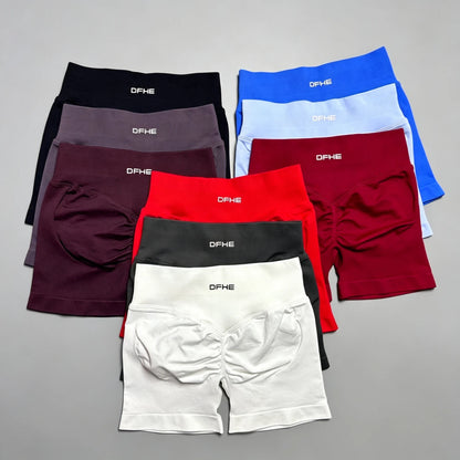 DFHE Camisole Fitness Shorts, High Waisted and Hip Lifting Yoga Shaping Shorts, Breathable Sports Running Fitness Shorts