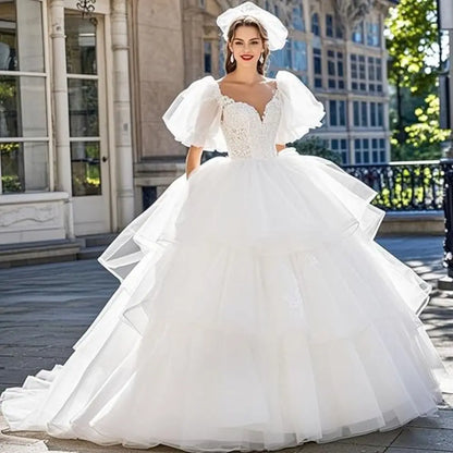 New Fashion White Petticoat 3-Hoops Ball Gown Petticoats Long Underskirt Crinoline Crinoline Skirt Flower Dress Accessories