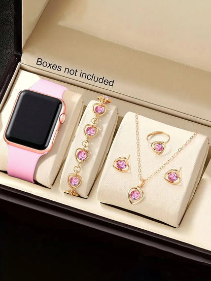 LED Simple Electronic Watch And Jewelry Set Non-Smartwatch Birthday Gift without Box
