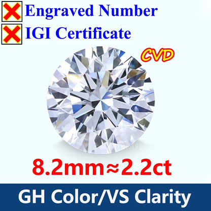 GH Color Oval HPHT Lab Grown Diamond No IGI Certificate 3EX DEF Color VS Clarity Pear CVD Lab Grown Diamond Gems