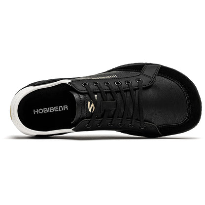 HOBIBEAR Women Men Barefoot Shoes Wide Toe Box Lightweight Sneakers Casual Color-Blocking Artificial Leather Walking Shoes