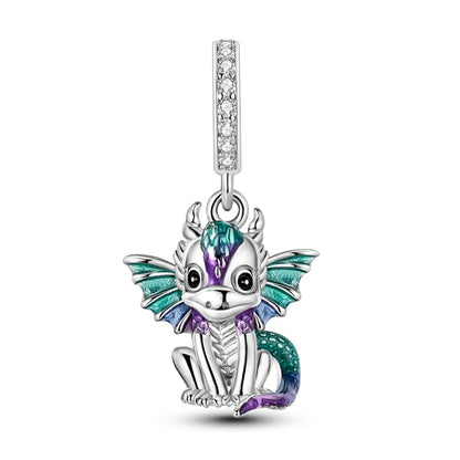 MULA 925 Sterling Silver Dinosaur Charms Pendant Beads Fit Original Pan Snake Chain Bracelet DIY For Women Jewelry Gift