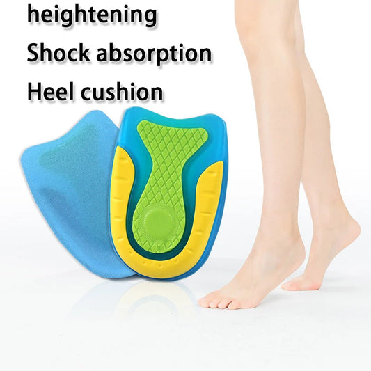 New Soft Silicone Comfort Insoles Invisible Height Increasing Half Insole Shock Absorbing Sports Insoles for Men and Women