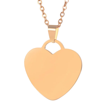 Custom Photo Necklace for Women Heart Stainless Steel Pendant Personalized Engraved Picture Photos Name Lovers Christmas Gifts