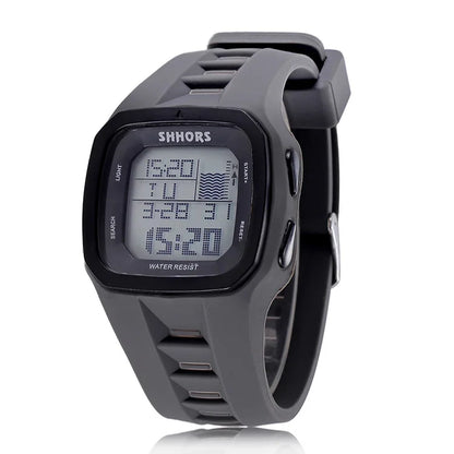 Shhors Fashion Watch Women Led Digital Watches Multifunction Electronic Wristwatches Women Sports Silicone Watches Reloj Mujer