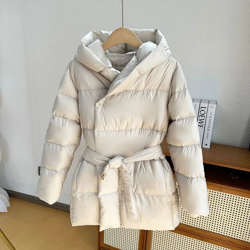 Women's Winter Parka Coat 2026 High-grade Warm Hooded Ladies Outerweat Fashion Loose Temperament Lady Short Down Cotton Jacket