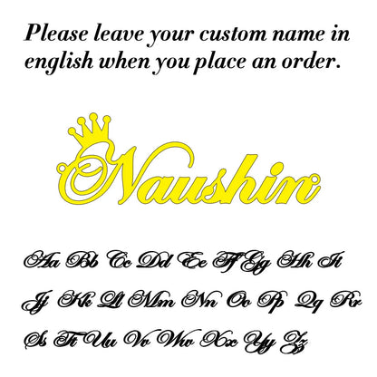 Custom Name Necklace with Box Chain Stainless Steel Dainty Signature Name Necklace Gift for Her Mother's Day Gift