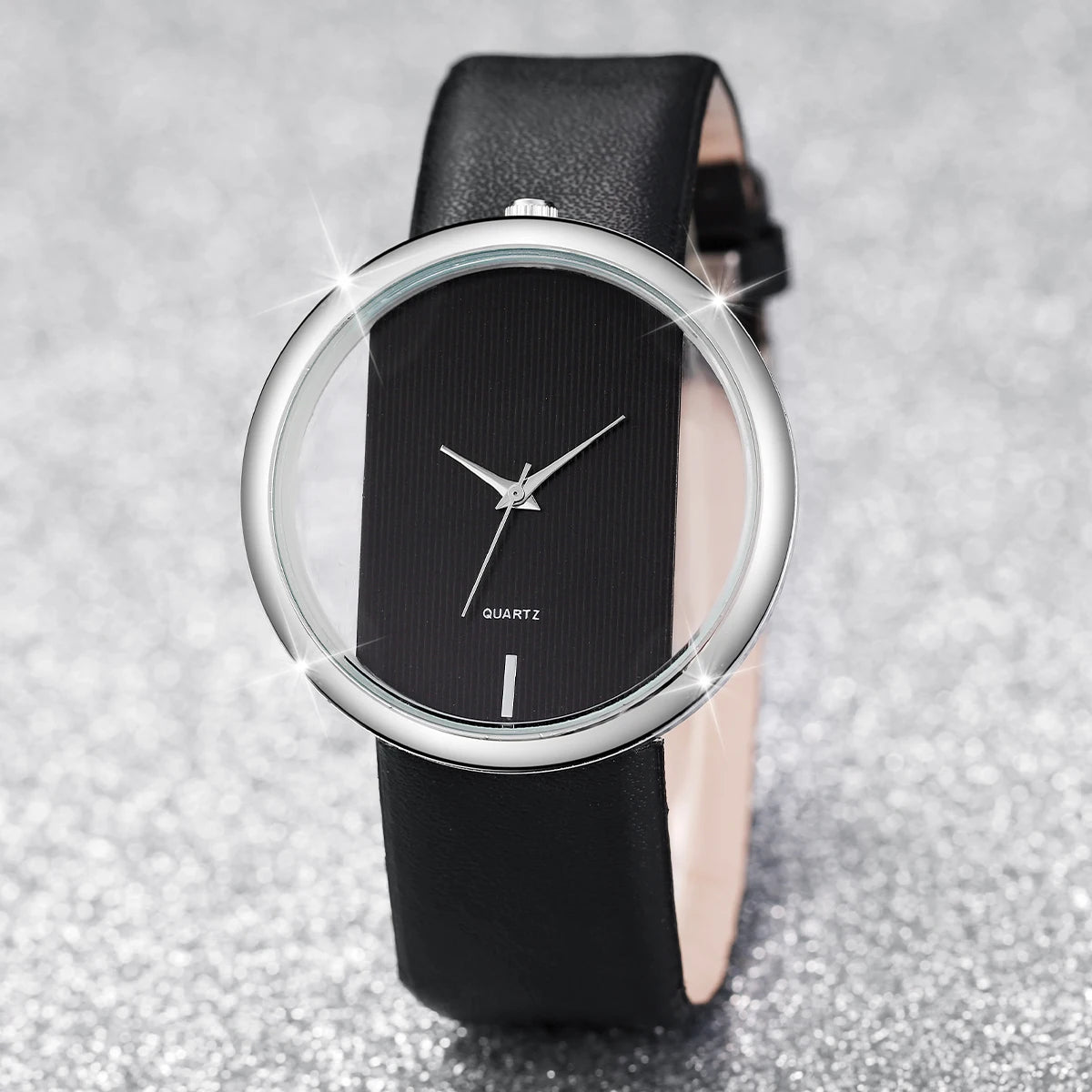 1/2/3PCS Fashion Women Watches Luxury Big Hollow-out Dial Quartz Watch for Women Clock Gift Relogio Feminino（Without Box）