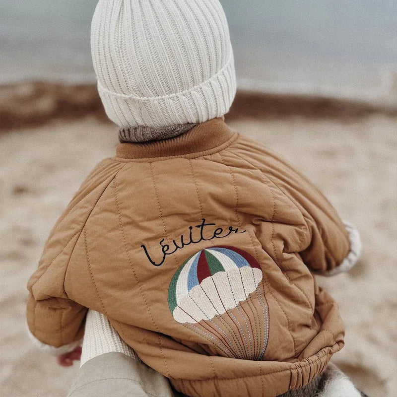 1-6Y Kids Clothing Spring Thickened Down Cotton Girl Jacket Baby Children Warm Coat Toddler Kids Outwear Children Clothes Winter