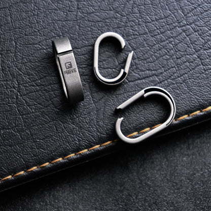 Creative Mini Car Key Chain Connection Buckle Super Light Titanium Quick Detachable Keychain Connecting Ring EDC Accessories