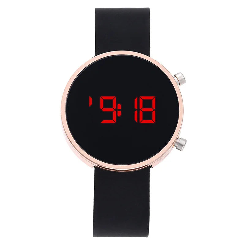Fashion Digital Watch for Men Women Kids Simple Sports LED Watch Silicone Watchband Multi-color Casual Ladies Watch Reloj Mujer