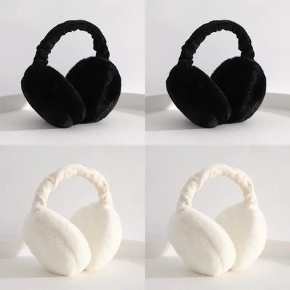 1/4/5pcs Soft Plush Ear Warmer Winter Warm for Women Men Fashion Solid Color Earflap Outdoor Cold Protection EarMuffs Ear Cover