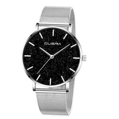 Top Brand Women Watches New Flash Stars Stainless Steel Mesh Quartz Watch Fashion Casual Ladies Wristwatches Clock Montre Femme