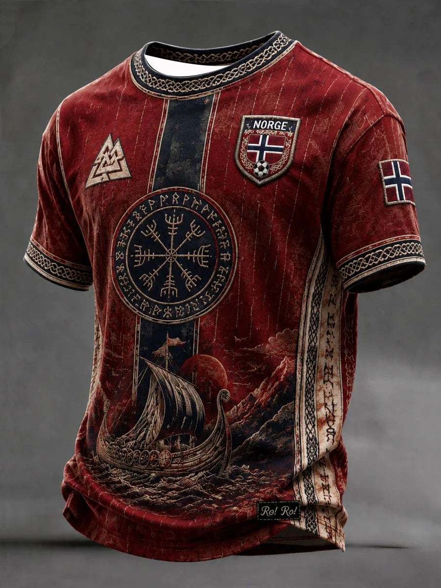 2026 Edition Norwegian Fans Football Training T-Shirt - 3D Print - Fashionable, Comfortable and Breathable - Family Clothing
