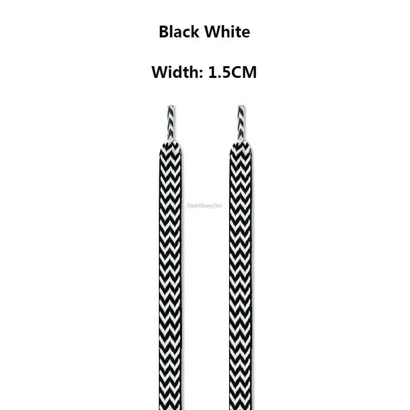 1PAIR Flat Shoelaces for Sneakers Shoe laces Luxury Brand Shoelace  Width 1.5cm/2cm/3cm Length 120/140/160cm Shoe Accessories
