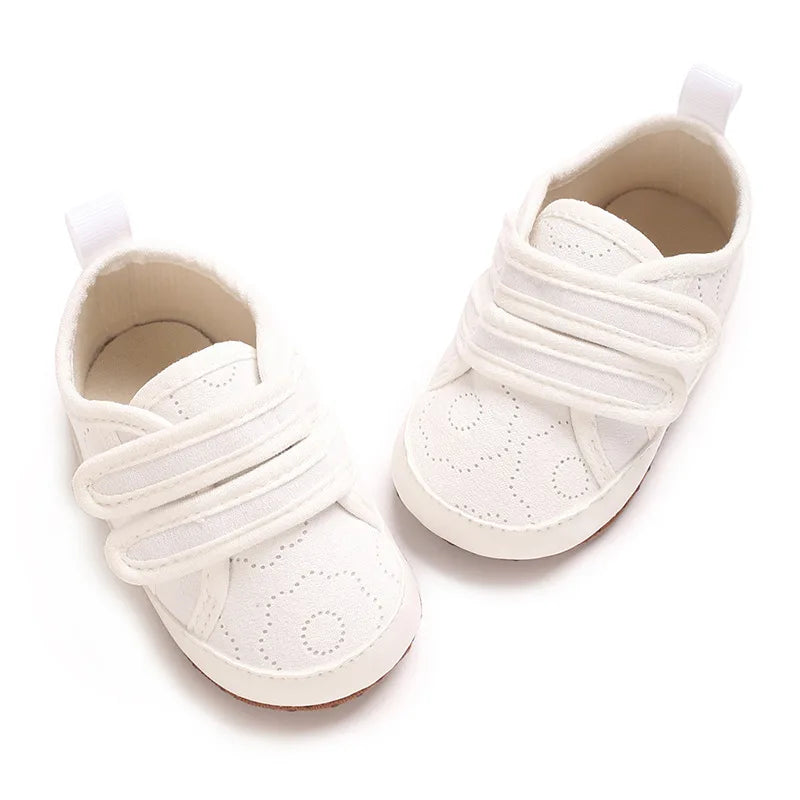 Baby Learning Walk Shoes, Cute Printed & Bow Sneakers, Soft Sole Casual Footwear for Infants 0-18M