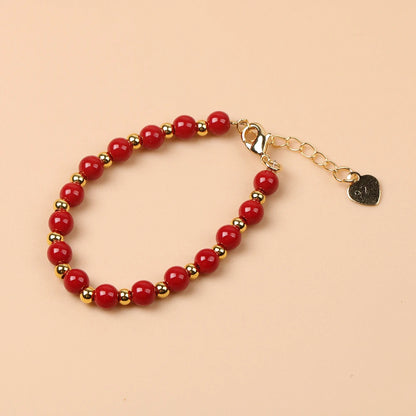 Kawaii Trendy Natural Stone Bead Bracelet Baby Girls Lobster Clasp Accessories Girls Yoga Christmas Wedding Gift Jewelry Charm