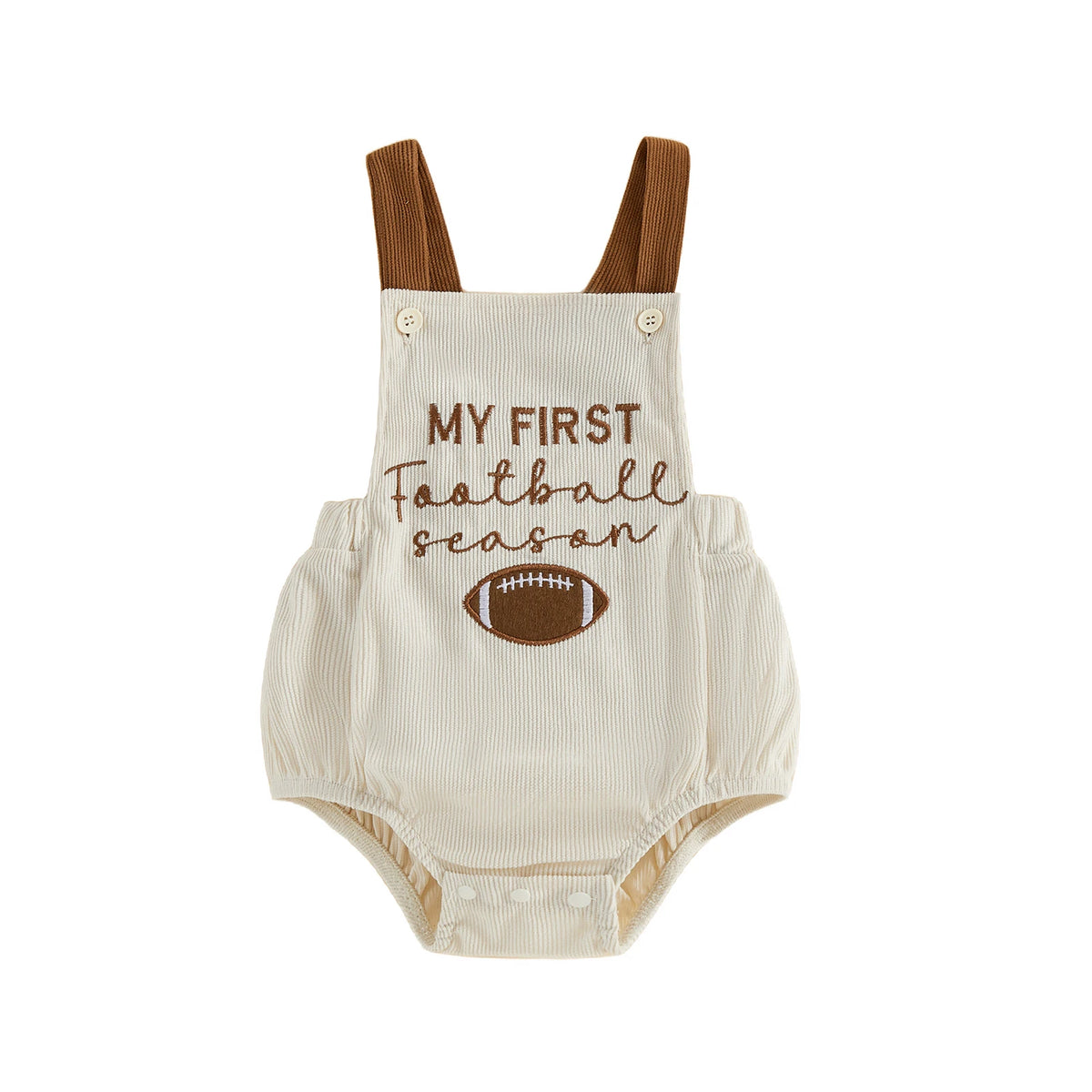 Citgeett Summer Infant Baby Boys Girls Football Bodysuit Cute Sleeveless Overalls Jumpsuit Clothes