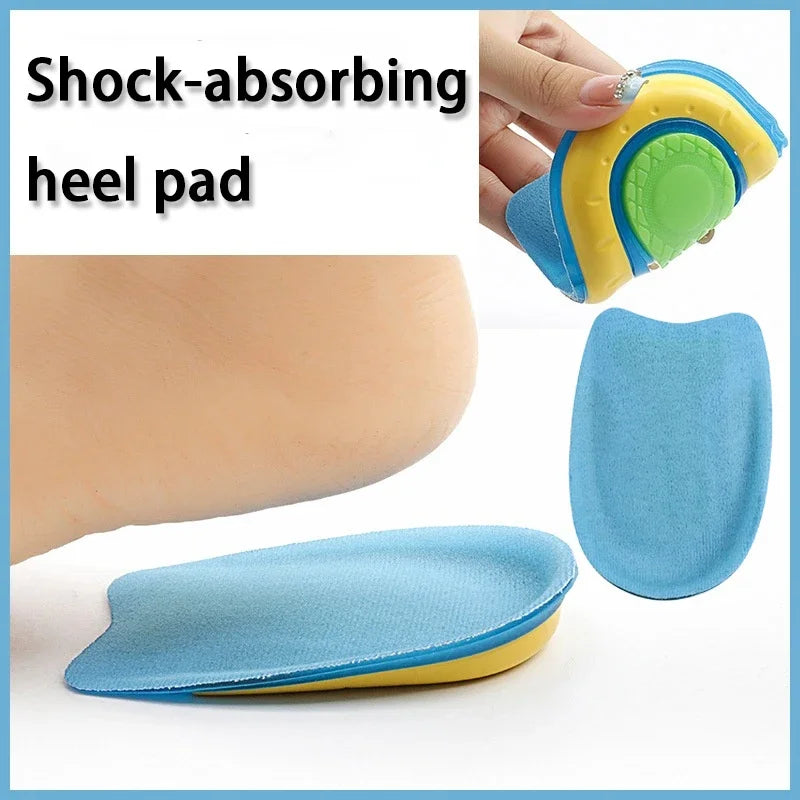 New Soft Silicone Comfort Insoles Invisible Height Increasing Half Insole Shock Absorbing Sports Insoles for Men and Women