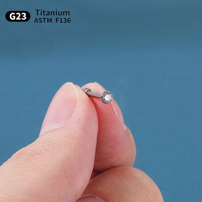 1.5mm/2mm/3mm/4mm 10pcs G23 Titanium Piercing Labret Lip Stud Earrings for Women Wholesale Body Jewelry Nasal 20/18/16G Labret