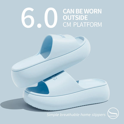 Fashion Summer Eva Slippers Summer Women Thick Soles Non-slip Home Indoor Outdoor Couple Slippers Bath Flip Flops