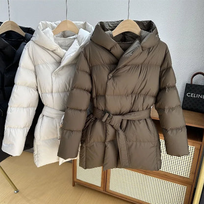 Women's Winter Parka Coat 2026 High-grade Warm Hooded Ladies Outerweat Fashion Loose Temperament Lady Short Down Cotton Jacket