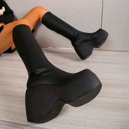 Women's Chunky Platform Boots in Style Options